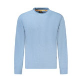 Hugo Boss Light Blue Cotton Men Sweater -   -  Hugo Boss.